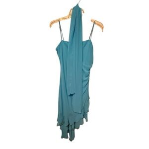 Dollar Blue Dress with Scarf